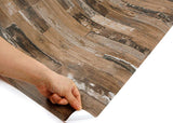 ROSEROSA Peel and Stick PVC Wood Self-Adhesive Wallpaper Covering Counter Top Panel LW466
