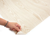 ROSEROSA Peel and Stick PVC Oak Self-adhesive Wallpaper Covering Counter Top LW999