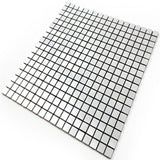 ROSEROSA Peel and Stick Metal Tile Backsplash for Kitchen, Wall Tiles Brushed Aluminum Surface : Pack of 5 (Metal-309)