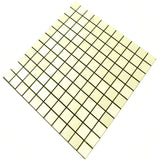 ROSEROSA Peel and Stick Metal Tile Backsplash for Kitchen, Wall Tiles Brushed Aluminum Surface : Pack of 5 (Metal-502)