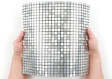 ROSEROSA Peel and Stick Metal Tile Backsplash for Kitchen, Wall Tiles Brushed Aluminum Surface : Pack of 5 (Metal-307)