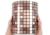 ROSEROSA Peel and Stick Metal Tile Backsplash for Kitchen, Wall Tiles Brushed Aluminum Surface : Pack of 5 (Metal-401)