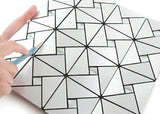 ROSEROSA Peel and Stick Metal Tile Backsplash for Kitchen, Wall Tiles Brushed Aluminum Surface : Pack of 5 (Metal-410)