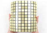 ROSEROSA Peel and Stick Metal Tile Backsplash for Kitchen, Wall Tiles Brushed Aluminum Surface : Pack of 5 (Metal-502)