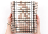 ROSEROSA Peel and Stick Metal Tile Backsplash for Kitchen, Wall Tiles Brushed Aluminum Surface : Pack of 5 (Metal-504)