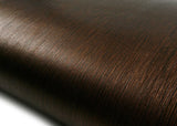 ROSEROSA Peel and Stick PVC Wood Self-Adhesive Wallpaper Covering Counter Top Shine Ebony MG244