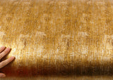 ROSEROSA Peel and Stick PVC Metallic Self-Adhesive Wallpaper Covering Counter Top Lime Gold NI941