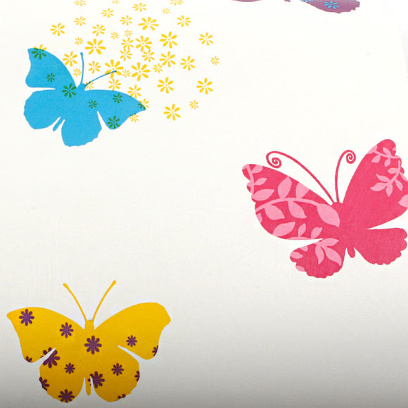 ROSEROSA Peel and Stick PVC Butterfly Self-Adhesive Wallpaper Covering Countertop GP9152-2