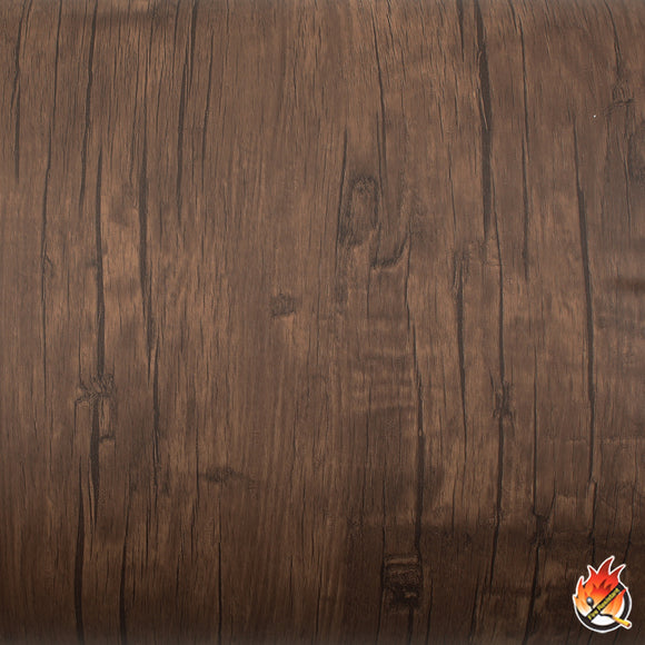 ROSEROSA Peel and Stick Flame retardation PVC Oriental Wood Self-Adhesive Wallpaper Covering PF4034-5