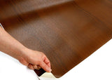 ROSEROSA Peel and Stick PVC Wood Self-Adhesive Wallpaper Covering Counter Top Sweet Walnut PG4051-2
