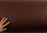 ROSEROSA Peel and Stick Flame retardation PVC French Sapele Self-Adhesive Wallpaper Covering PF4068-1