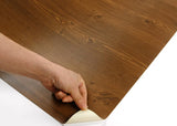 ROSEROSA Peel and Stick Flame Retardation PVC Wood Self-adhesive Wallpaper Covering PF4098-1
