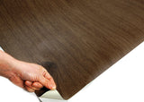 ROSEROSA Peel and Stick Flame retardation PVC Merbau Wood Self-Adhesive Wallpaper Covering PF607
