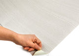 ROSEROSA Peel and Stick PVC Wood Self-Adhesive Wallpaper Covering Counter Top White Ash Wood PG621
