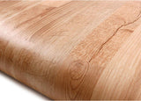 ROSEROSA Peel and Stick PVC Wood Self-Adhesive Wallpaper Covering Counter Top Slice Wood PF684