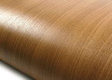 ROSEROSA Peel and Stick PVC Wood Self-Adhesive Wallpaper Covering Counter Top Rustic Teak PG697
