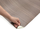 ROSEROSA Peel and Stick Flame retardation Rustic Teak PVC Wood Self-Adhesive Wallpaper Covering PF699