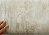 ROSEROSA Peel and Stick PVC Antique Wood Self-adhesive Covering Countertop Backsplash PG4150-1