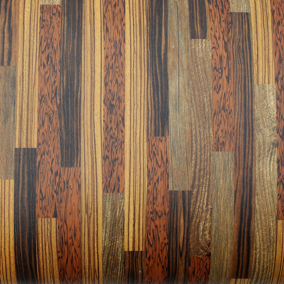 ROSEROSA Peel and Stick PVC Wood Self-Adhesive Wallpaper Covering Counter Top Slice Wood PG4177-1