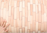 ROSEROSA Peel and Stick PVC Self-Adhesive Wallpaper Covering Counter Top Slice Cedar PG4373-4