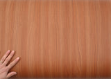 ROSEROSA Peel and Stick PVC Self-Adhesive Wallpaper Covering Counter Top Cherry Wood PG565
