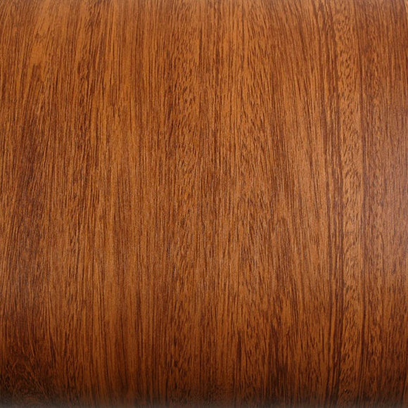 ROSEROSA Peel and Stick PVC Wood Self-Adhesive Wallpaper Covering Counter Top Merbau PG605
