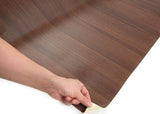 ROSEROSA Peel and Stick PVC Wood Self-Adhesive Wallpaper Covering Counter Top Natural Walnut PG660