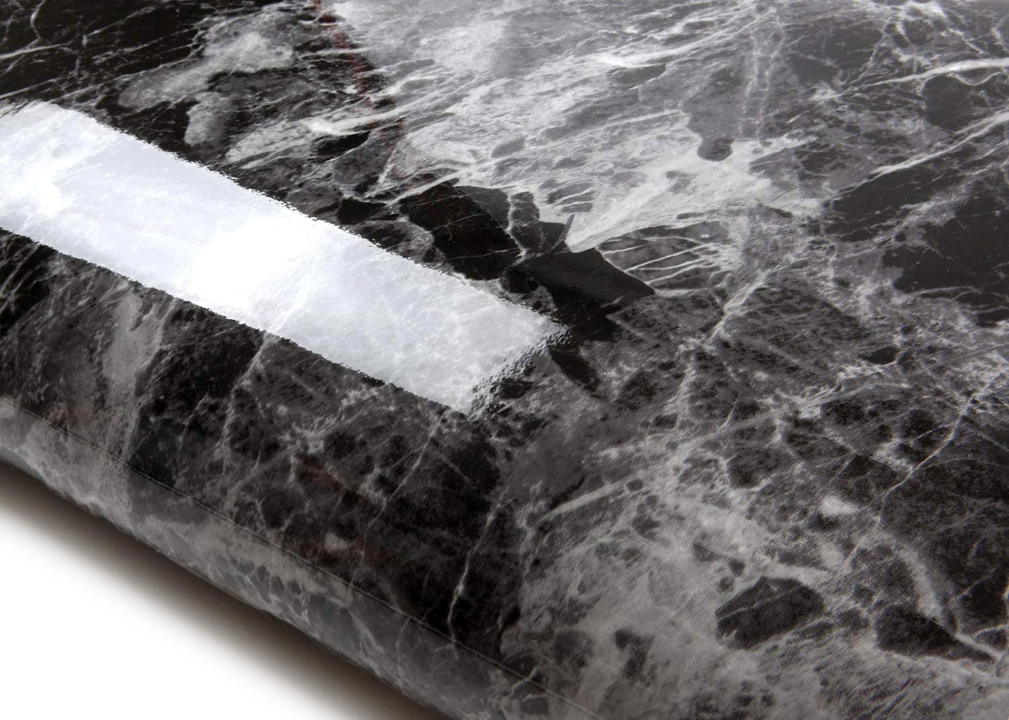 ROSEROSA Peel And Stick Brushed Faux Metal Architectural Film Self-Adhesive Vinyl Film Wallpaper Door Wrap Counter Top Border Mirror Molding Trim NI940