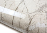 ROSEROSA Peel and Stick PVC Marble Self-adhesive Wallpaper Covering Counter Top Forest Marble PGS4136