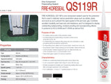 Fireproofing QS119R Silicone Caulk For Fireproofing & Waterproofing - CTG