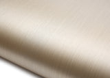 ROSEROSA Peel and Stick PVC Metal Self-Adhesive Wallpaper Covering Counter Top Hair Line RM17