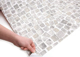 ROSEROSA Peel and Stick PVC Stone Self-Adhesive Wallpaper Covering Counter Top Shelf Liner SM747