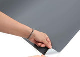 ROSEROSA Peel and Stick PVC Non-Scratch Self-adhesive Wallpaper Covering Counter Top Gray SM835