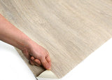 ROSEROSA Peel and Stick Flame Retardation PVC Wood Self-adhesive Wallpaper Covering SPF533