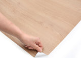 ROSEROSA Peel and Stick PVC Wood Self-Adhesive Wallpaper Covering Counter Top Dream Oak SPG504