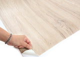 ROSEROSA Peel and Stick PVC Wood Self-Adhesive Wallpaper Covering Counter Top French Oak WD127