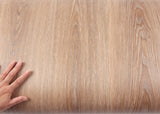 ROSEROSA Peel and Stick PVC Wood Self-Adhesive Wallpaper Covering Counter Top Dream Oak WD169