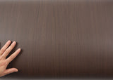 ROSEROSA Peel and Stick PVC Wood Self-Adhesive Wallpaper Covering Counter Top Walnut WD189