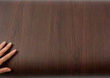 ROSEROSA Peel and Stick PVC Wood Self-Adhesive Wallpaper Covering Counter Top Walnut WD296
