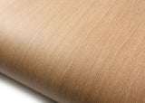 ROSEROSA Peel and Stick Flame Retardation PVC Teak Wood Self-adhesive Wallpaper Counter Top FWD305