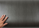 ROSEROSA Peel and Stick Flame retardation PVC Stripe Wood Self-Adhesive Wallpaper Covering FWD472