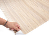ROSEROSA Peel and Stick PVC Wood Self-Adhesive Wallpaper Covering Counter Top Oak Wood WD906