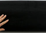 ROSEROSA Peel and Stick Suede Look Pre-pasted Fabric Shelf Liner Self-Adhesive Faux Suede : Black